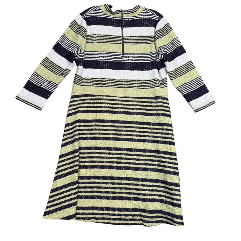 Saturday Sunday Anthropologie Striped Knit Dress XL Textured Fit & Flare - Picture 3 of 6